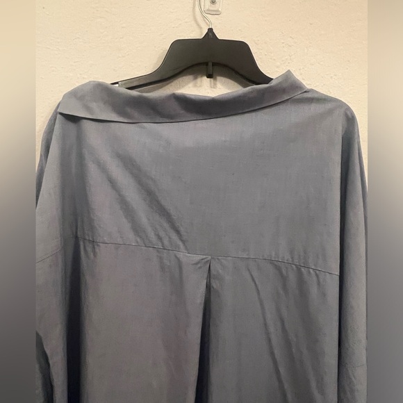 Aritzia Babaton off -one shoulder chambray top - Picture 10 of 12